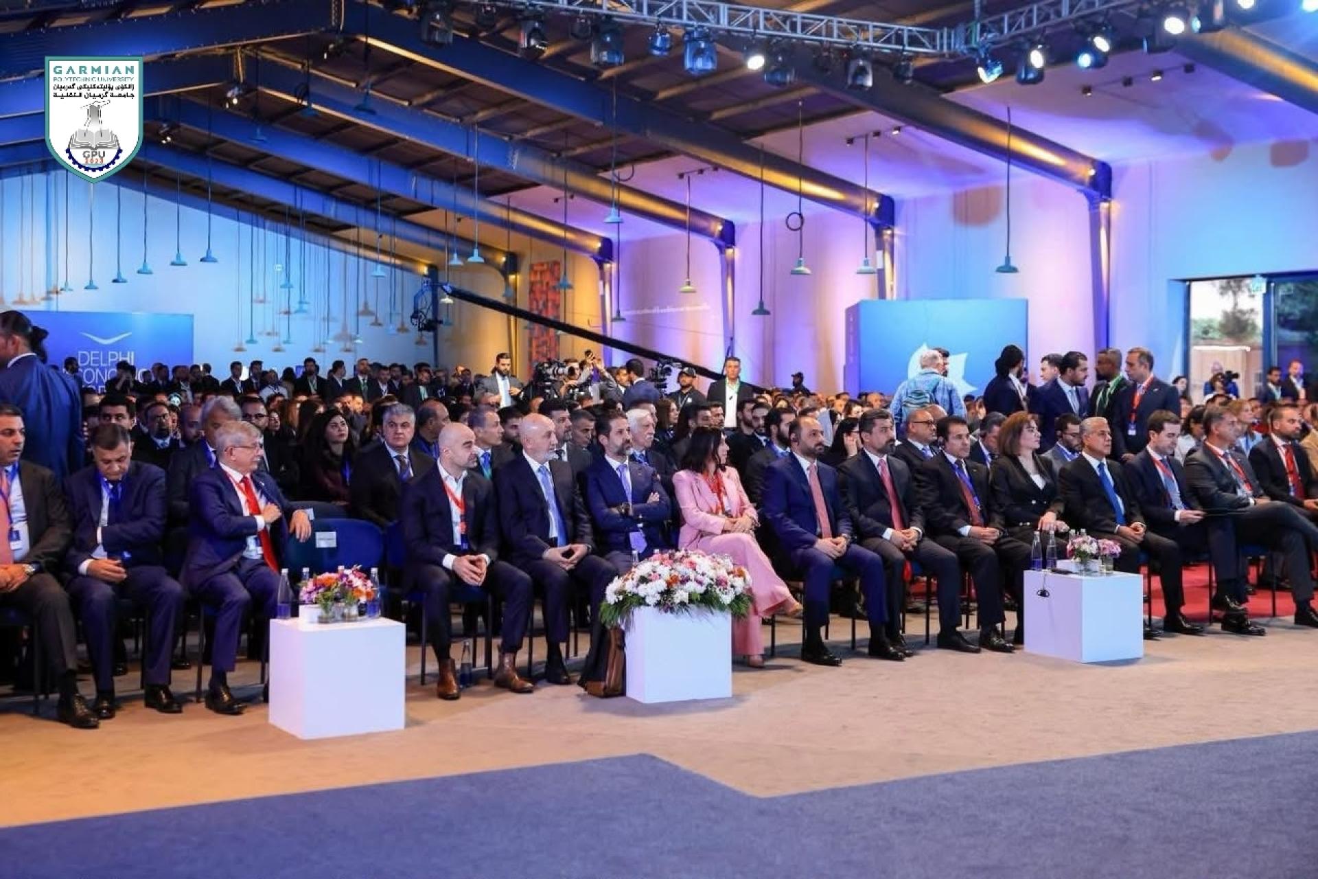 سەرۆکی زانکۆی پۆلیتەکنیکی گەرمیان بەشداری لە دووەمین کۆڕبەندی نێودەوڵەتی دیڵفی لە سلێمانی کرد